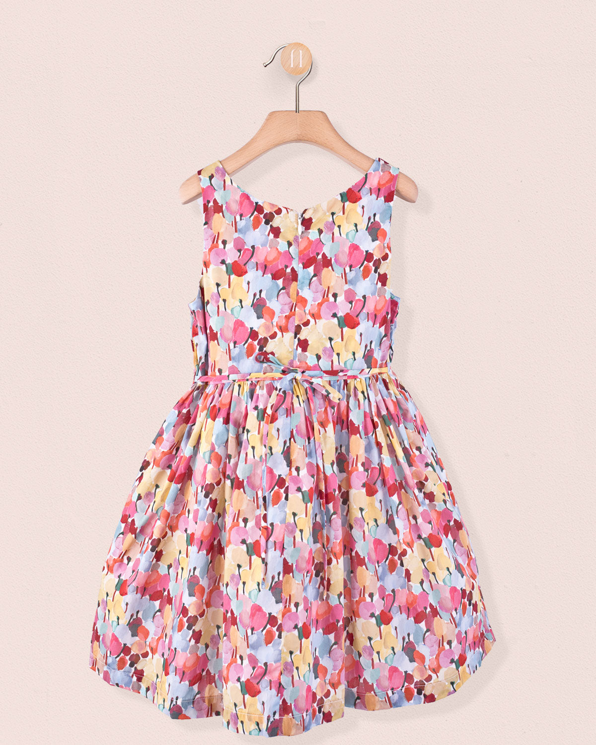 Biarritz Liberty Tulip Fields Coral Dress